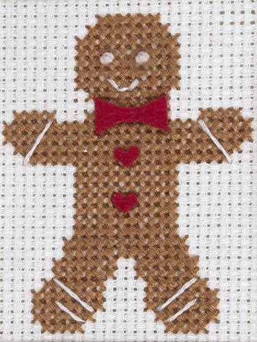 Trimits Cross Stitch Kit: Card: Gingerbread Man, Assorted, One Size