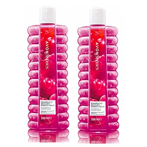 Avon Bubble Bath | Senses Raspberry Delight Bubble Bath - 500ml - Pack of 2