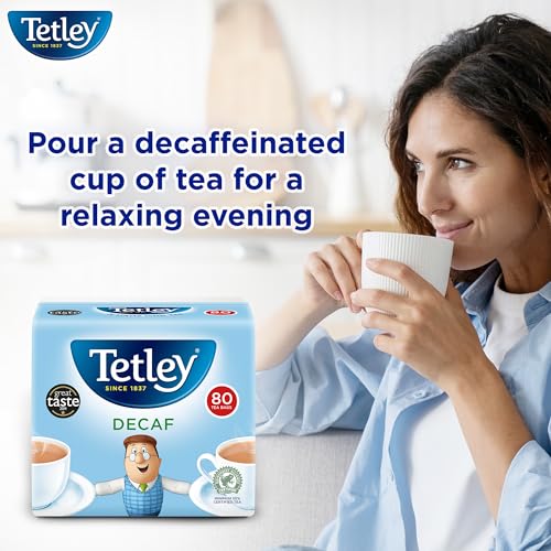 Tetley Original Decaf Tea Bags, 80 Bags