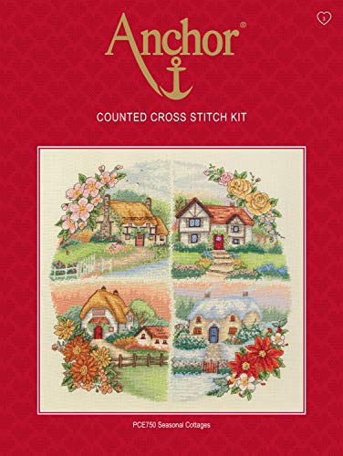 Anchor CS Seasonal Cottages, Multi-Colour, 30 x 30cm