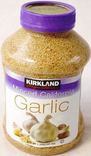 Kirkland Signature Minced California Garlic, 1.36kg