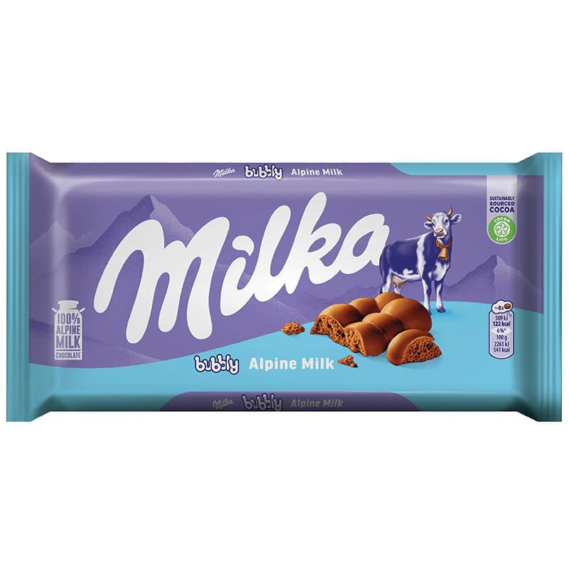 Milka Bubbly Alpine Milk Chocolate Bar 90 g