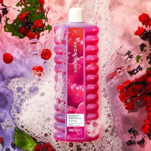 Avon Bubble Bath | Senses Raspberry Delight Bubble Bath - 500ml - Pack of 2