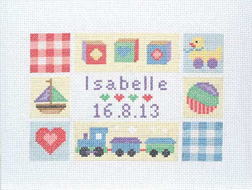 Anchor Baby Sampler, Multi, 16 x 23cm