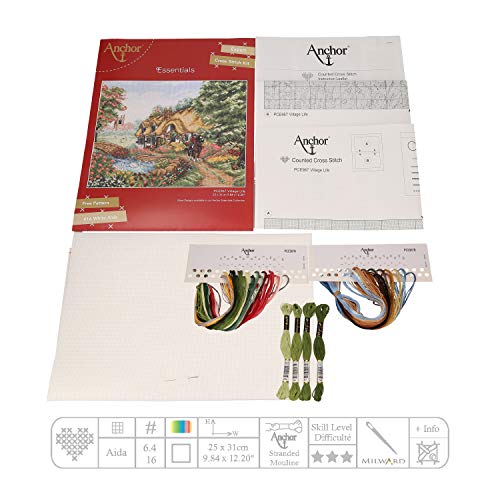 Anchor Cross Stitch Kit, Multicoloured, 15 x 20 cm