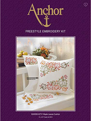 Anchor DCF003 Kits and Canvas, 100% Cotton, Graphic Floral Cushion, One Size