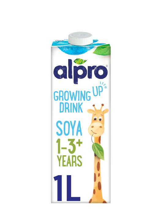 Alpro Soya Growing-Up Plant-Based Long Life Drink, Vegan & Dairy Free, 1L