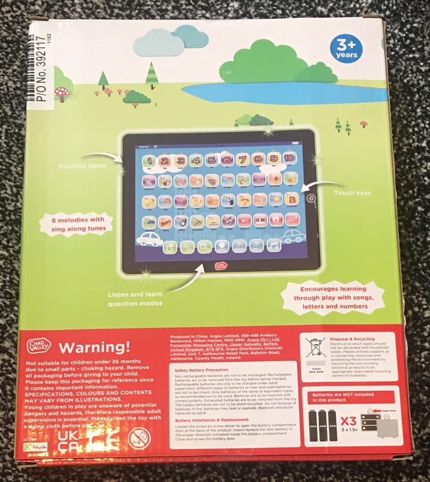 Chad Valley PlaySmart Junior Touch Tablet - Blue