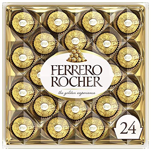 Ferrero Rocher Milk and Hazelnut Chocolate 24 Piece Gift Box, 300g