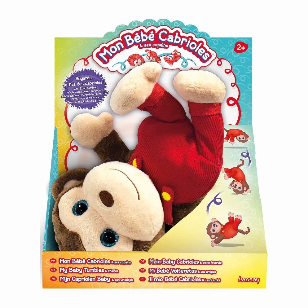 لعبة القرد القلّاب MY MONKEY TUMBLES للأطفال في مرحلة ما قبل المدرسة مع ميزة الشقلبة المضحكة - كما ظهرت على التلفاز!