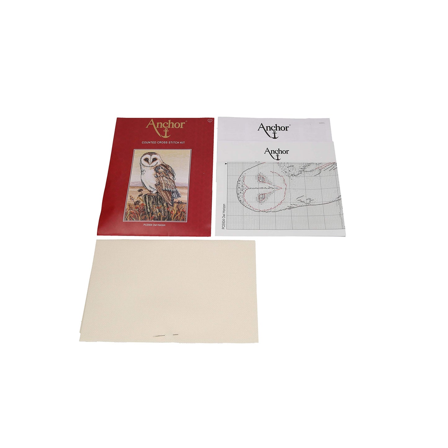 Anchor PCE604 Cross Stitch-Owl Horizon, Multi, 20 x 30cm