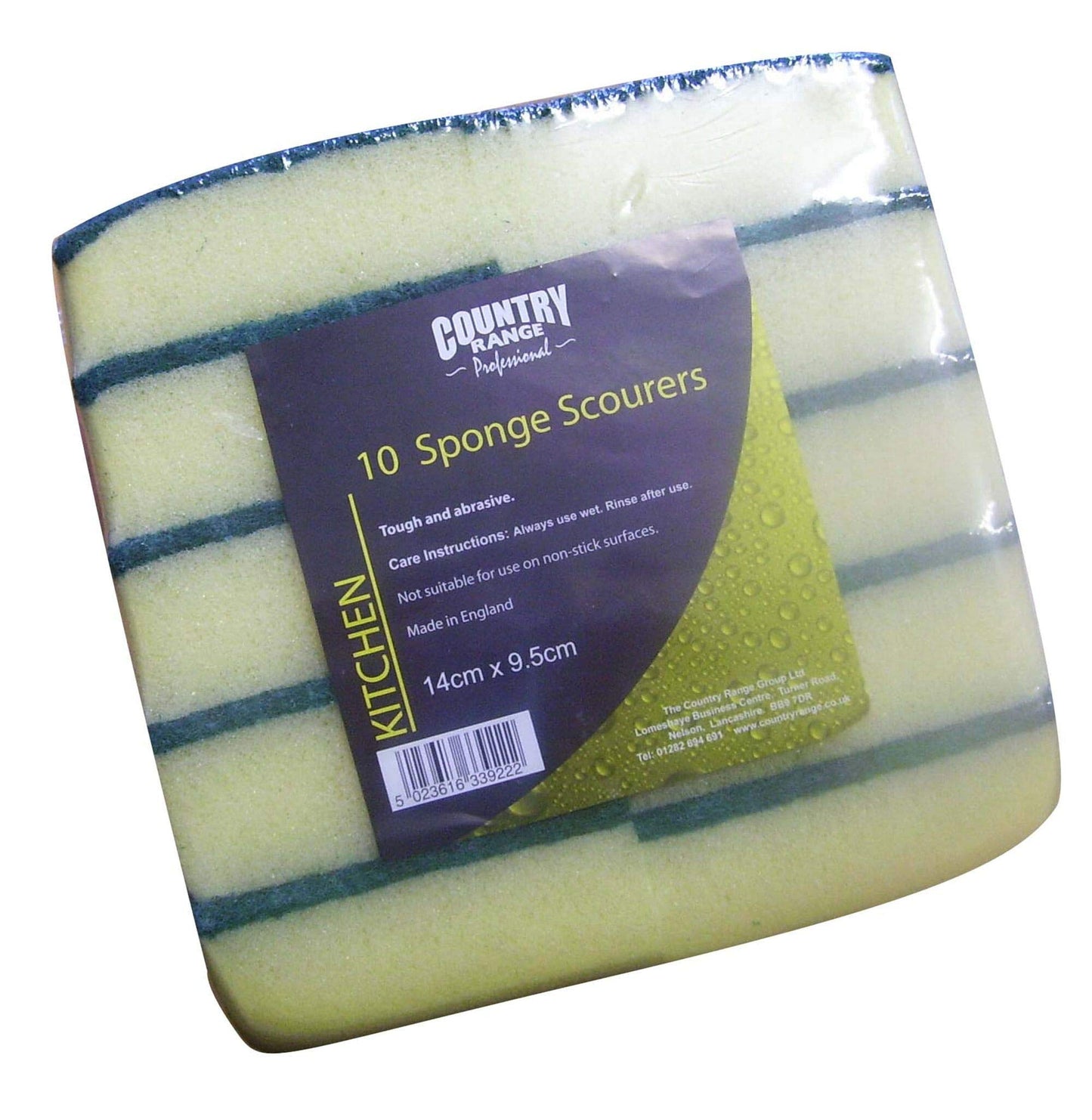 Sponge Scourers 14cm x 9cm - 1x10