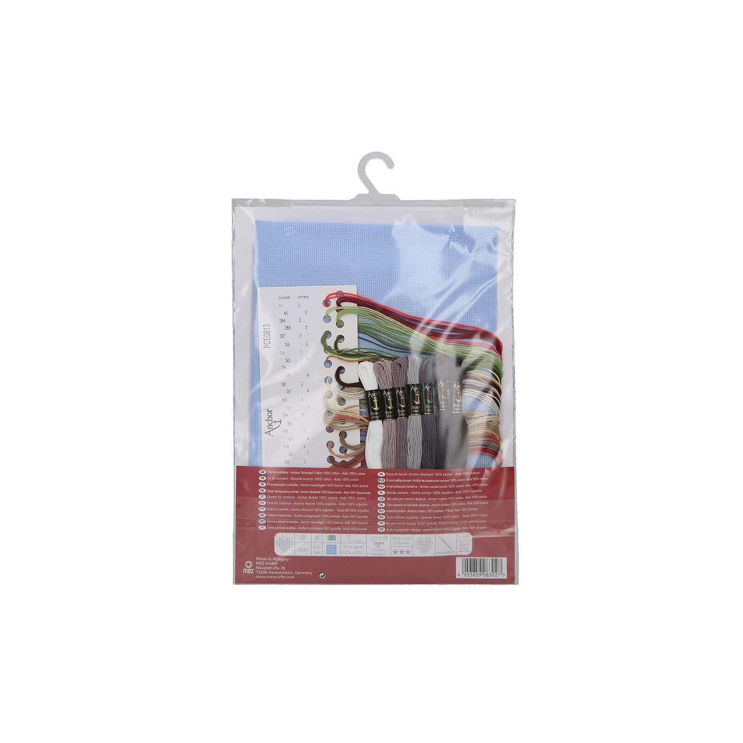 Anchor PCE0813 Cross Stitch Kit: French City Scene, Multi-Colour, 14 x 32cm