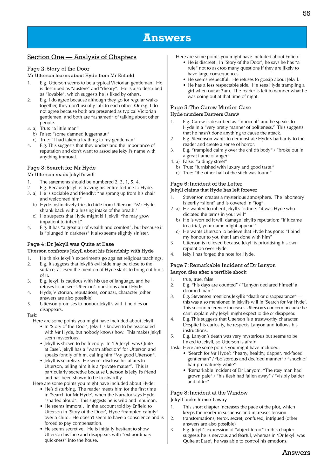 GCSE English - Dr Jekyll and Mr Hyde Workbook (includes Answers): for the 2024 and 2025 exams (CGP GCSE English Text Guide Workbooks)