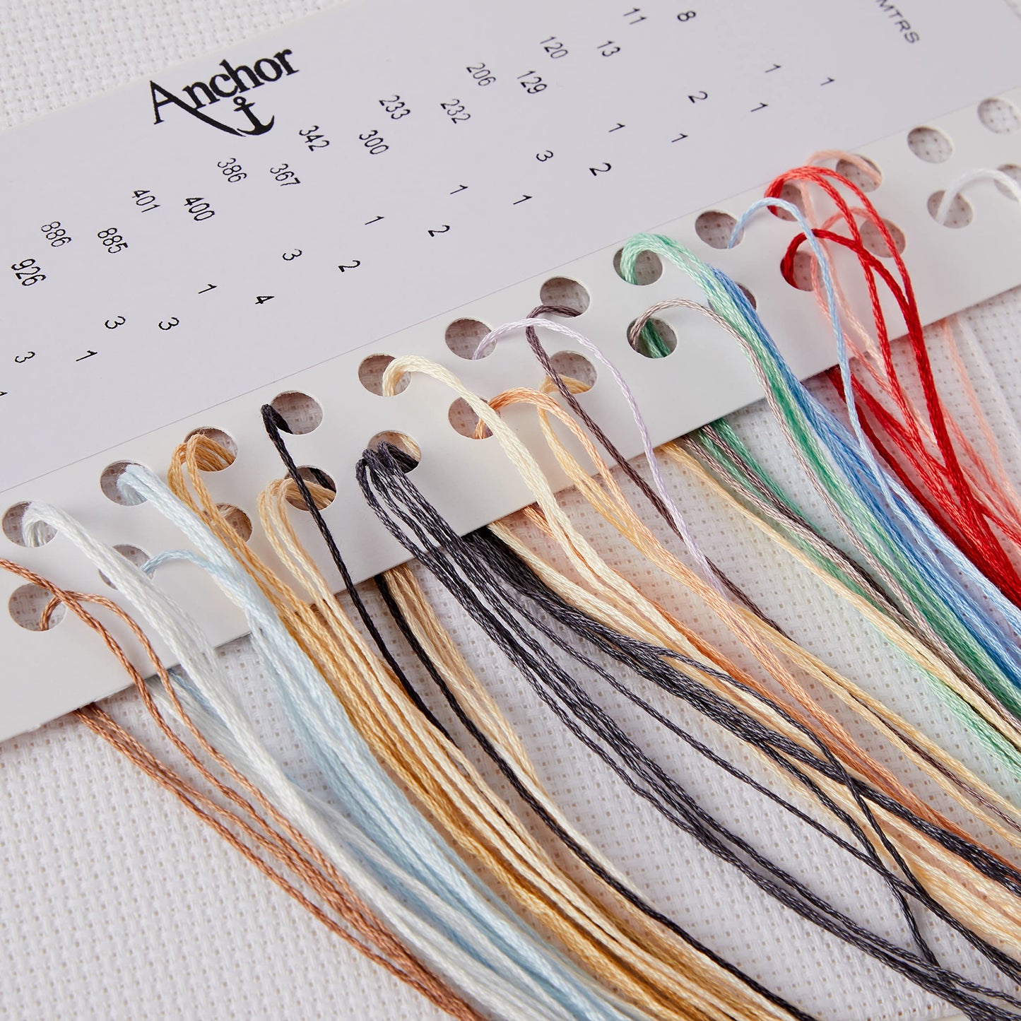 Anchor ACS06 Counted Cross Stitch Kit: Birth Record: The Toy Shelf, Multi-Colour, 20 x 33cm