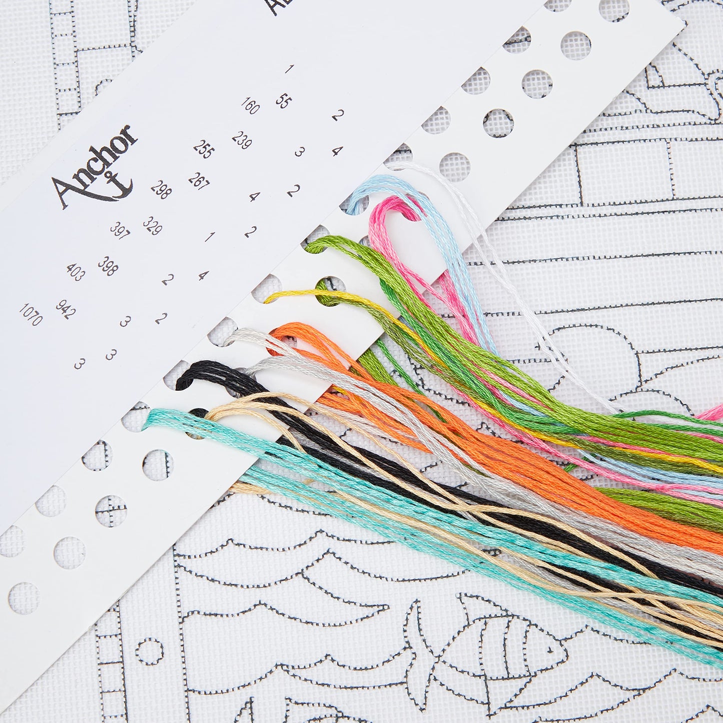 Anchor AL82149 Long Stitch Noah's Ark, Assorted, 28 x 37.5cm