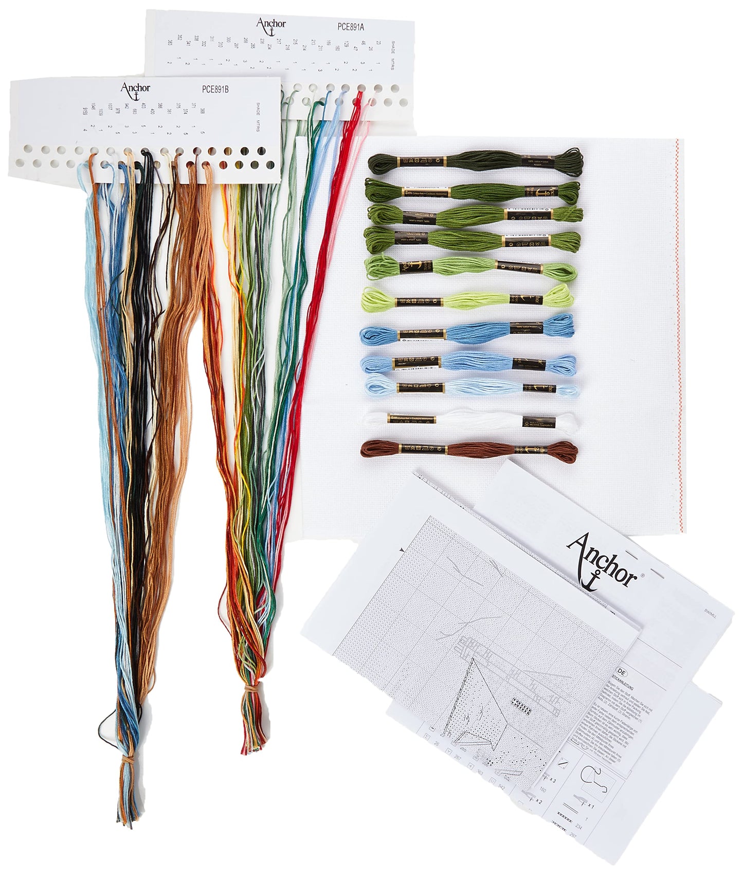 Anchor PCE891 Cross Stitch Kit: Waterways, Multi-Colour, 25 x 31cm