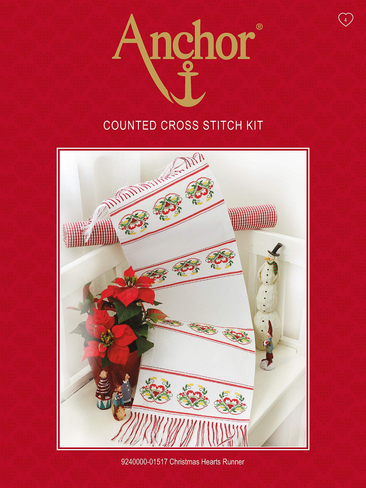 Anchor Counted Cross Stitch Kit: Essentials: Rhinos, Multi, 18 x 23cm