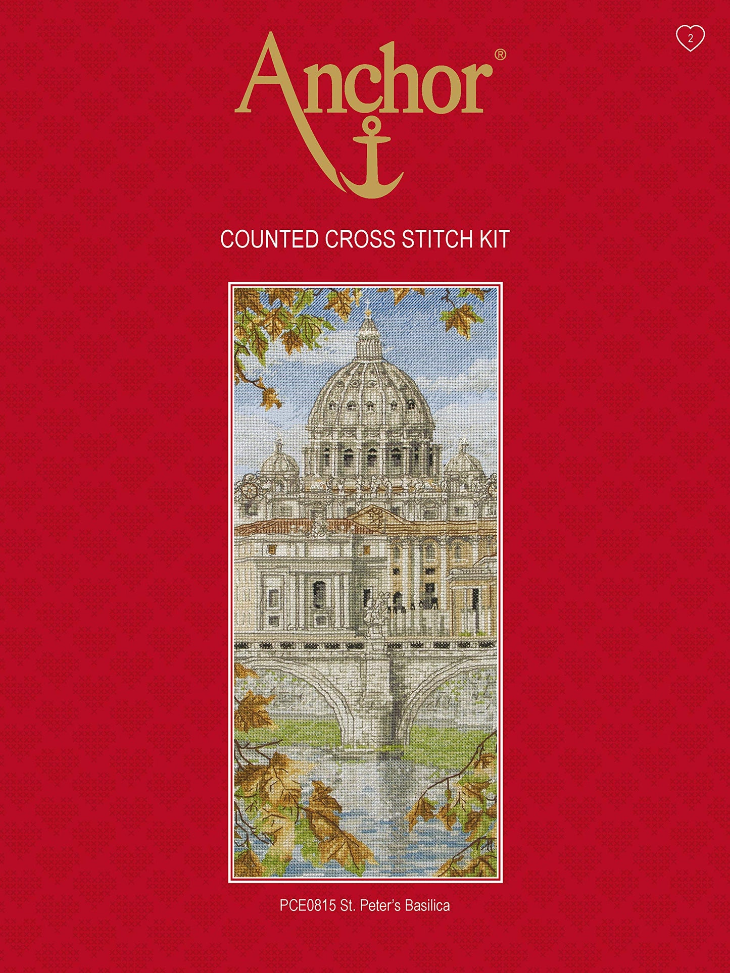 ANCHOR Cross Stitch Kit: St Peters Basilica, Multi, 14 x 32cm