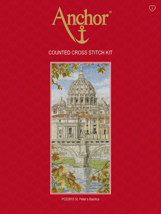 ANCHOR Cross Stitch Kit: St Peters Basilica, Multi, 14 x 32cm
