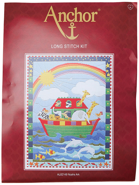 Anchor AL82149 Long Stitch Noah's Ark, Assorted, 28 x 37.5cm