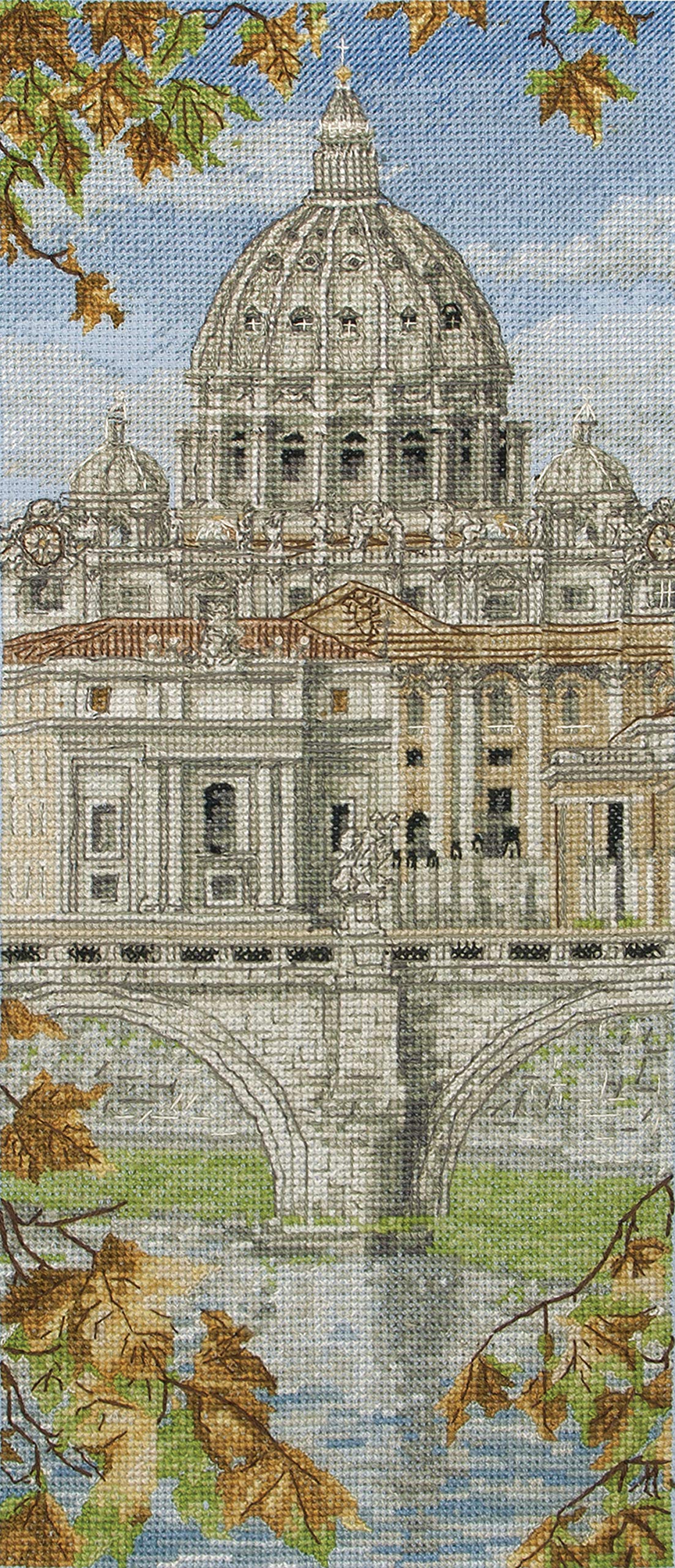 ANCHOR Cross Stitch Kit: St Peters Basilica, Multi, 14 x 32cm