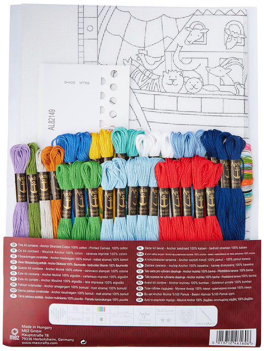 Anchor AL82149 Long Stitch Noah's Ark, Assorted, 28 x 37.5cm