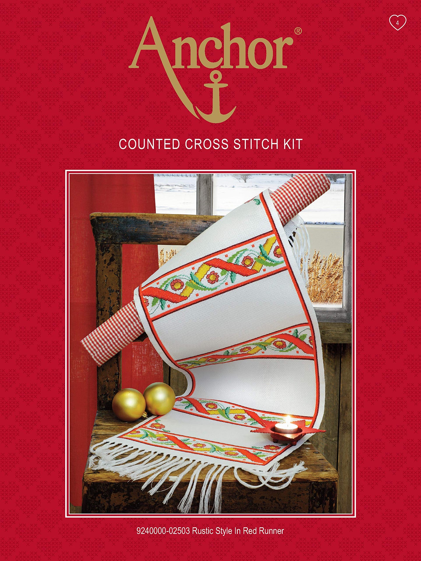 Anchor Counted Cross Stitch Kit: Essentials: Teddy Birth Sampler, Multi, 18 x 18cm