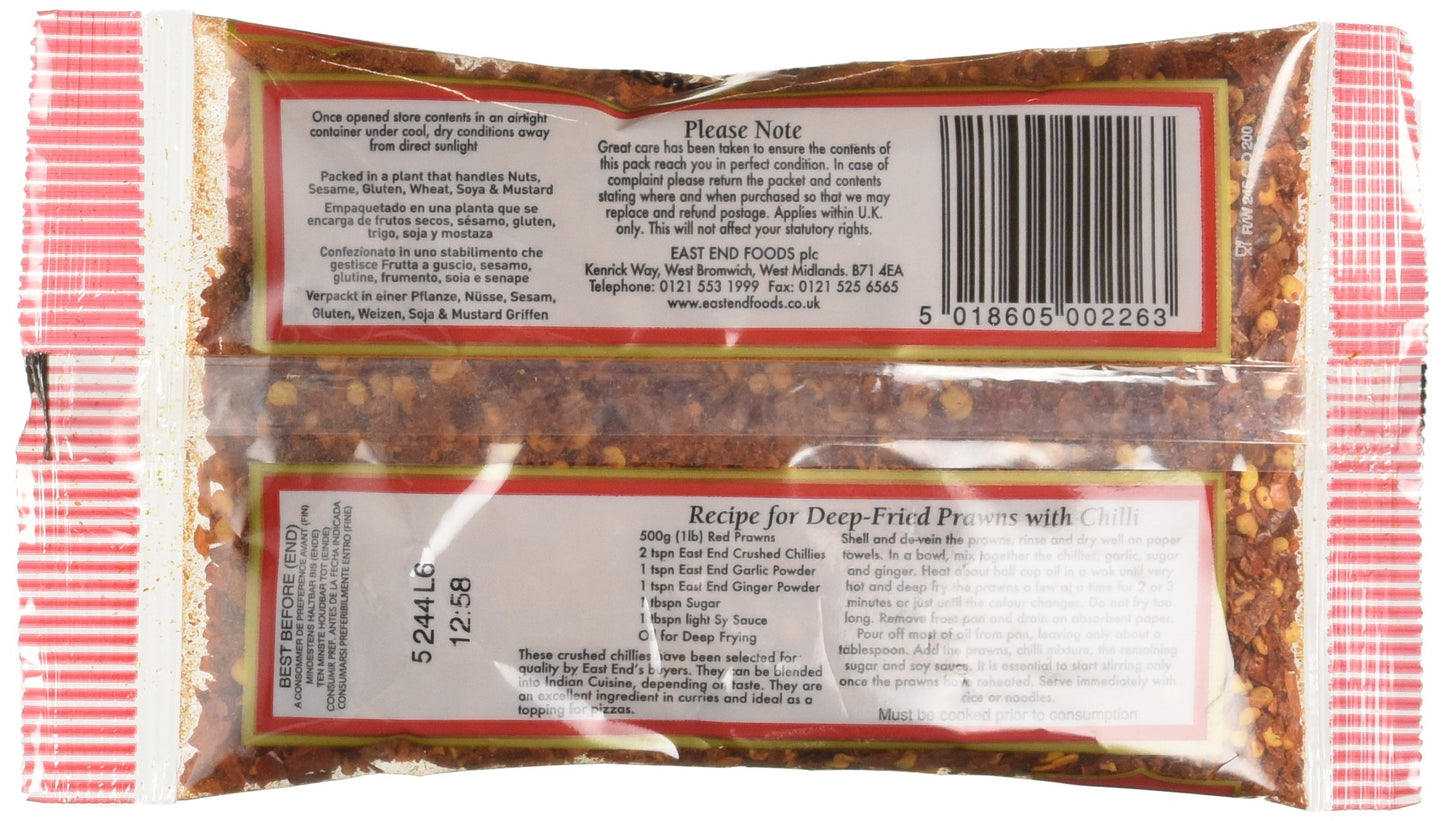 East End Crushed Chilli, 75g