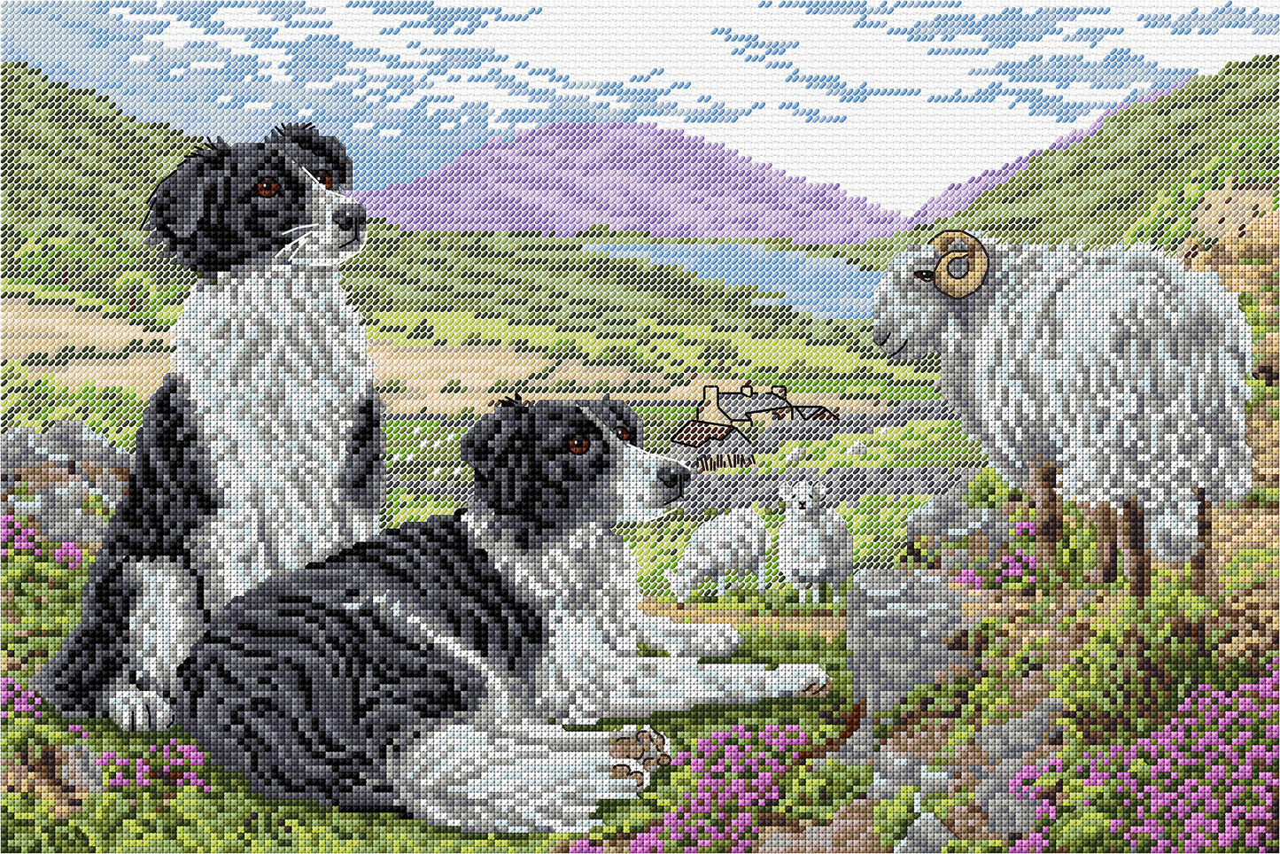 Anchor Counted Cross Stitch Kit: Essentials: Rural Life, Multi, 20 x 30cm