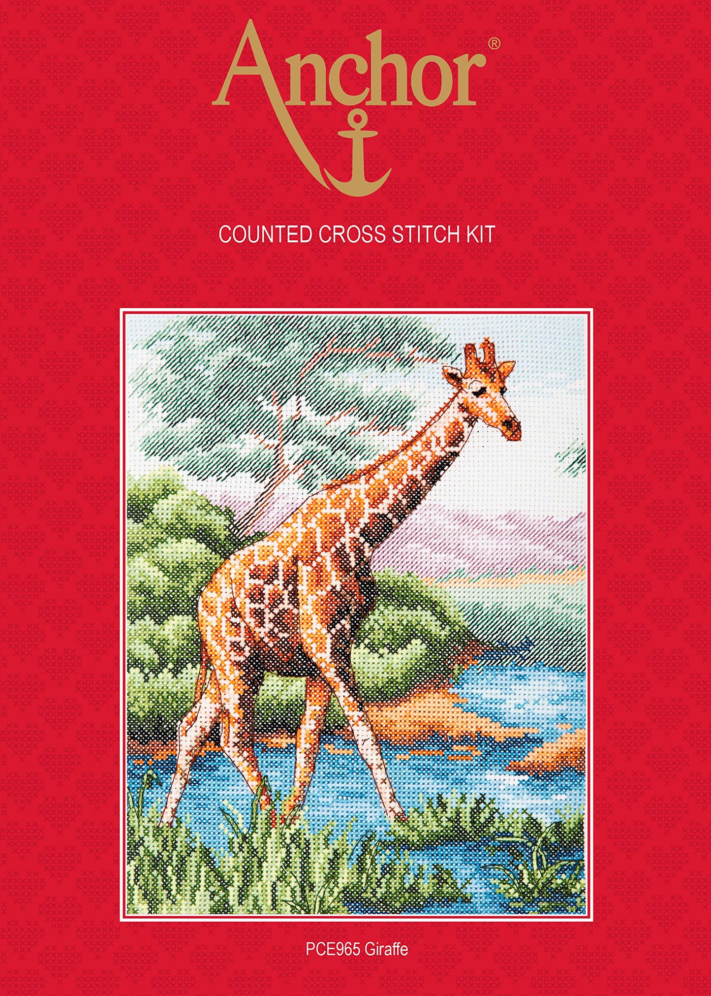 Anchor Counted Cross Stitch Kit: Essentials: Giraffe, Multi, 23 x 18cm